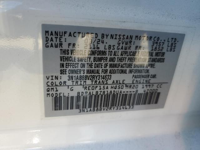 3N1AB8BV2RY314633 Nissan SENTRA S