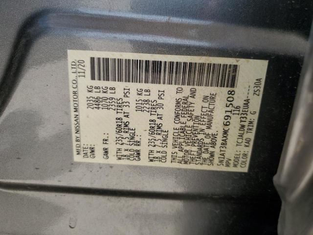 5N1AT3BAXMC691508 Nissan ROGUE SV