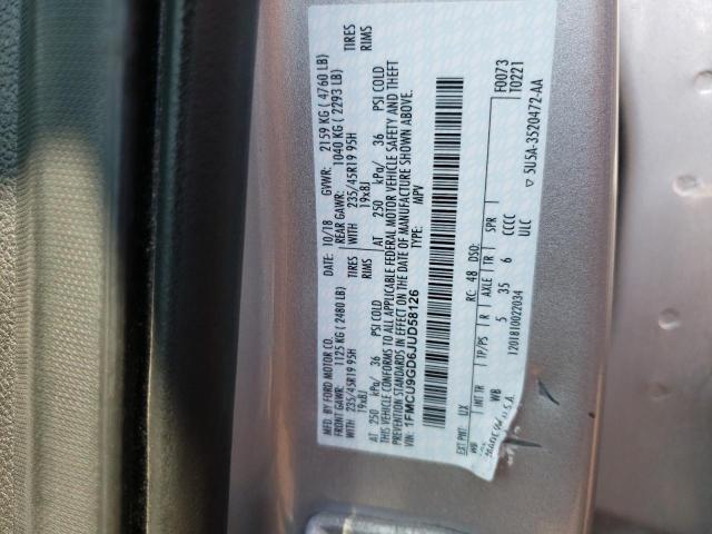 1FMCU9GD6JUD58126 Ford ESCAPE SE