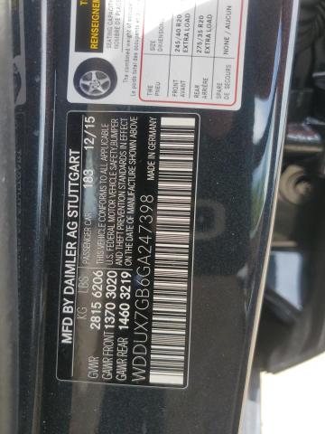 WDDUX7GB6GA247398 Mercedes-Benz S Mercedes