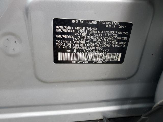 JF2SJAGC0JH483442 Subaru FORESTER 2