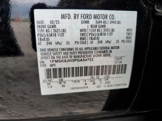 1FMSK8JH3PGA54752 Ford EXPLORER T