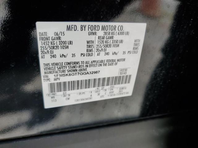 1FM5K8GT7GGA32987 Ford EXPLORER S