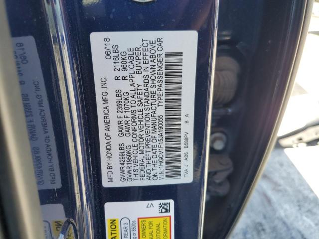 1HGCV1F15JA190055 Honda ACCORD LX