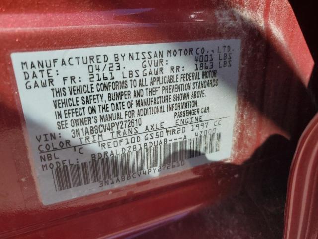 3N1AB8CV4PY272610 Nissan SENTRA SV