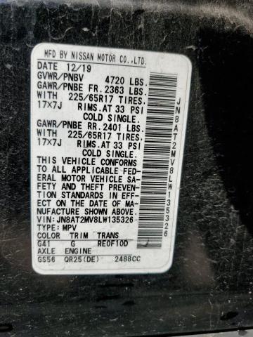 JN8AT2MV8LW135326 Nissan ROGUE S
