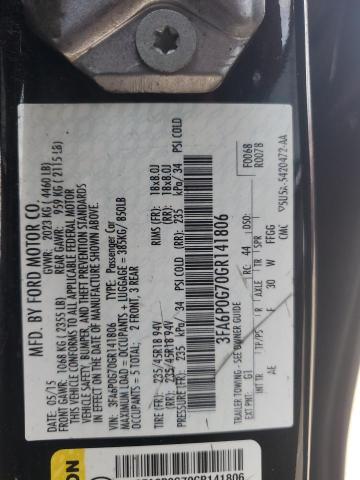 3FA6P0G70GR141806 Ford FUSION S