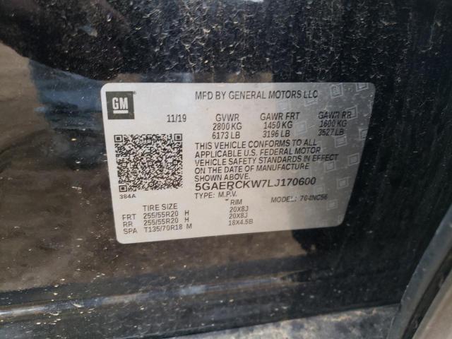 5GAERCKW7LJ170600 Buick ENCLAVE PR