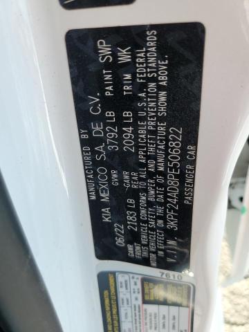 3KPF24AD8PE506822 KIA FORTE LX