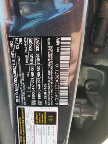 4JGDF2EE2EA367110 Mercedes-Benz GL 350 BLU