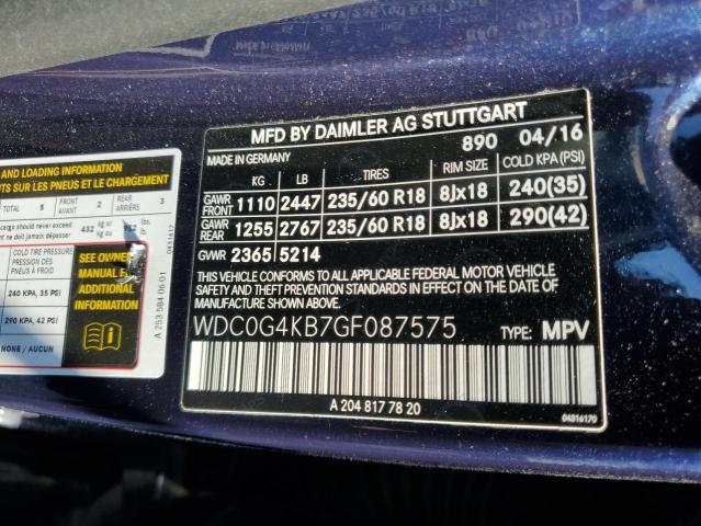 WDC0G4KB7GF087575 Mercedes-Benz GLC 300 4M