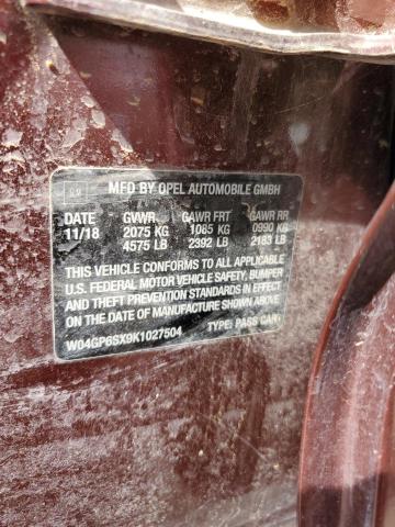 W04GP6SX9K1027504 Buick Regal Esse