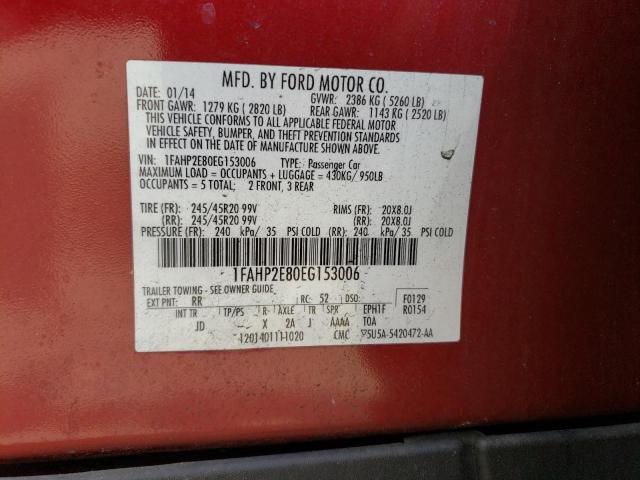 1FAHP2E80EG153006 Ford TAURUS SEL