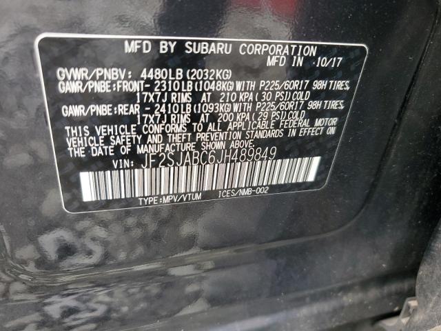 JF2SJABC6JH489849 Subaru FORESTER 2