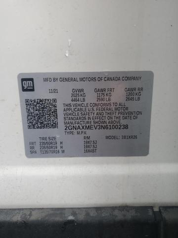2GNAXMEV3N6100238 Chevrolet EQUINOX RS