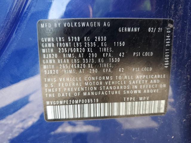 WVGDMPE20MP008519 Volkswagen ID.4 FIRST