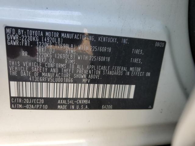 4T3E6RFV5LU001866 Toyota RAV4 XSE