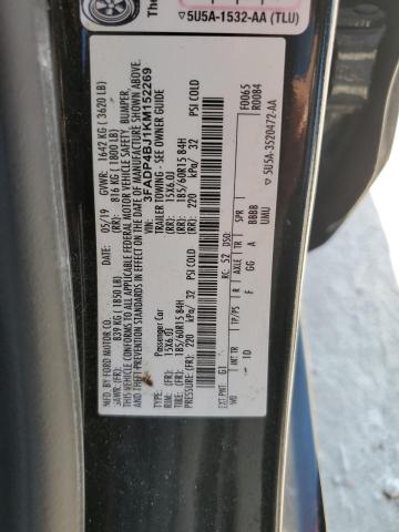 3FADP4BJ1KM152269 Ford FIESTA SE