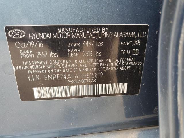 5NPE24AF6HH515819 Hyundai SONATA SE