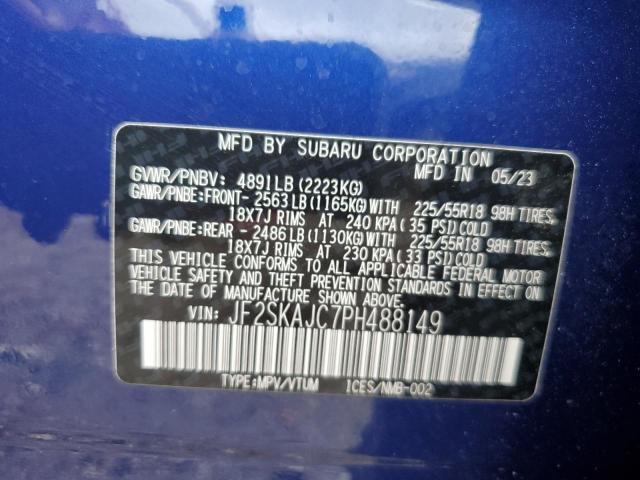 JF2SKAJC7PH488149 Subaru FORESTER S