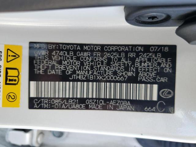 JTHBZ1B1XK2000667 Lexus ES 350