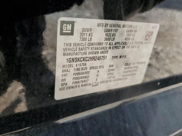 1GNSKCKC2HR249751 Chevrolet TAHOE K150