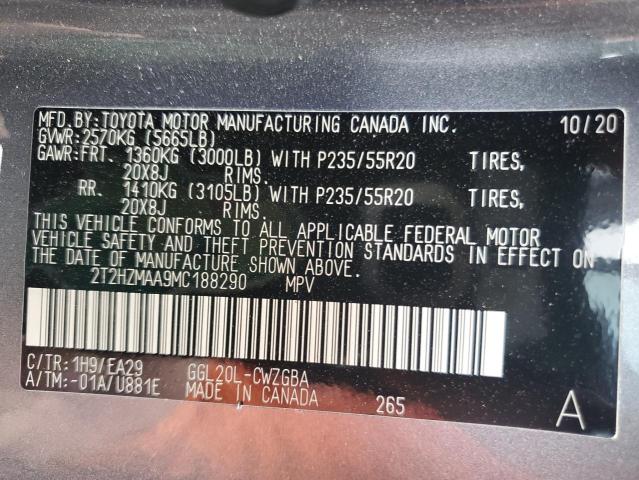 2T2HZMAA9MC188290 Lexus RX 350