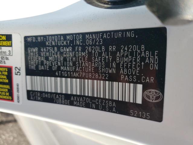 4T1G11AK7PU828322 Toyota Camry Se N