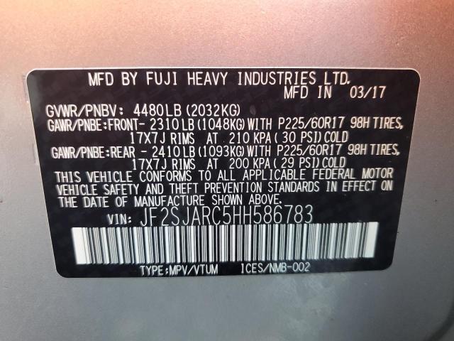 JF2SJARC5HH586783 Subaru FORESTER 2