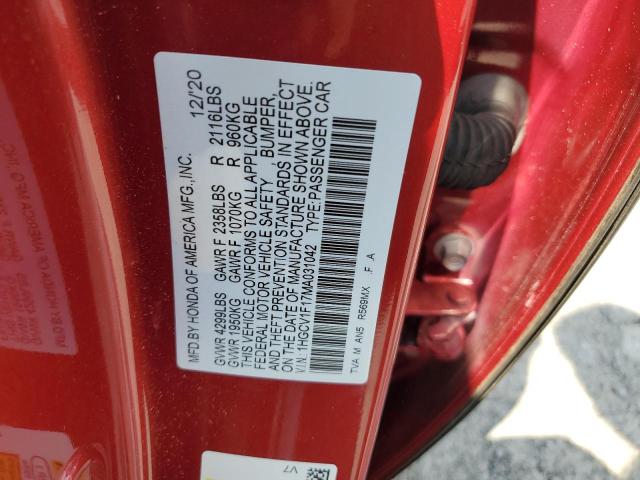 1HGCV1F17MA031042 Honda ACCORD LX