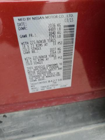 5N1AT2MT0FC842738 Nissan ROGUE S
