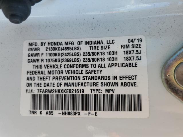 7FARW2H8XKE021619 Honda CR-V EXL
