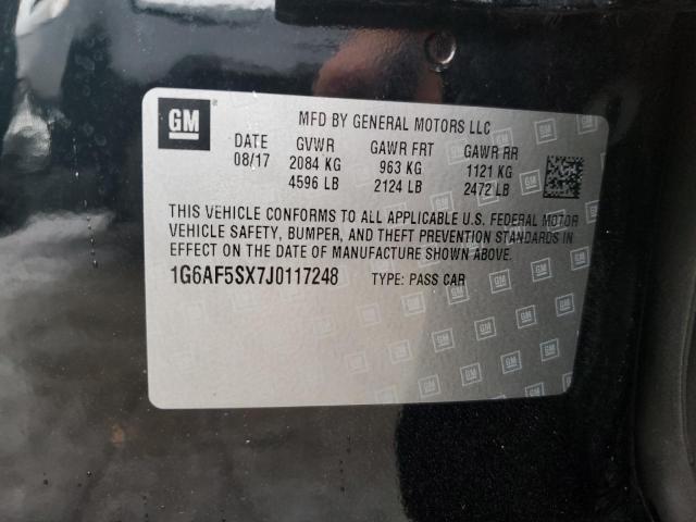 1G6AF5SX7J0117248 Cadillac ATS LUXURY