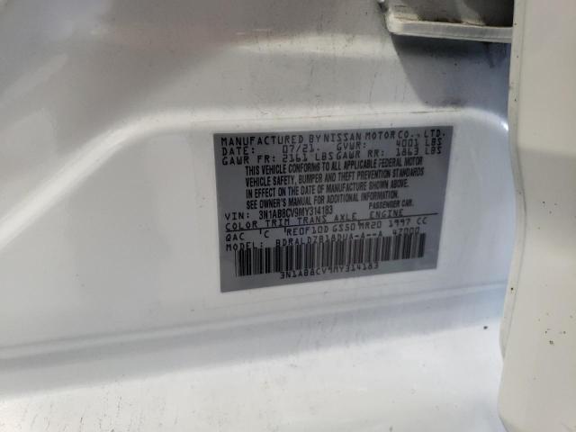 3N1AB8CV9MY314183 Nissan SENTRA SV