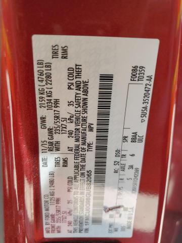 1FMCU0G98GUB82065 Ford ESCAPE SE
