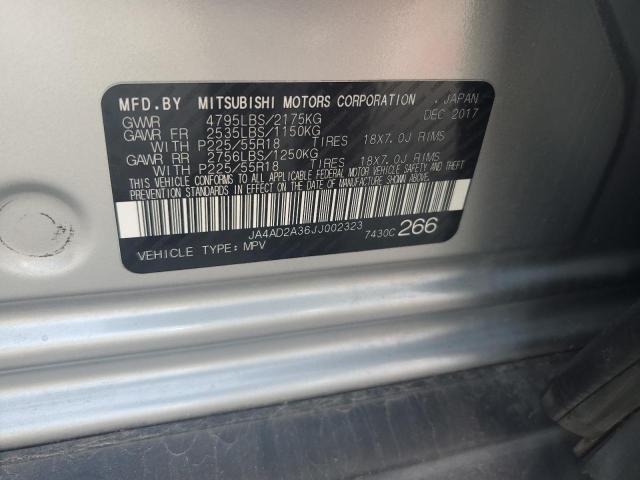 JA4AD2A36JJ002323 Mitsubishi Outlander