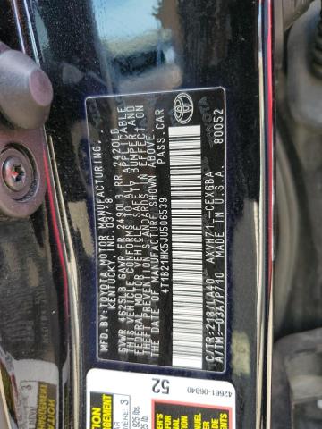 4T1B21HK5JU506539 Toyota CAMRY HYBR