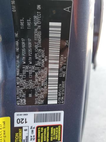 5TDYK3DC7GS696639 Toyota SIENNA XLE