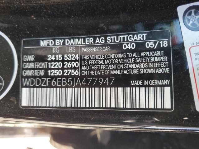 WDDZF6EB5JA477947 Mercedes-Benz E 43 4mati