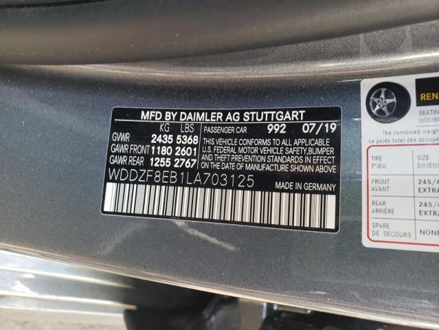 WDDZF8EB1LA703125 Mercedes-Benz E 350 4MAT