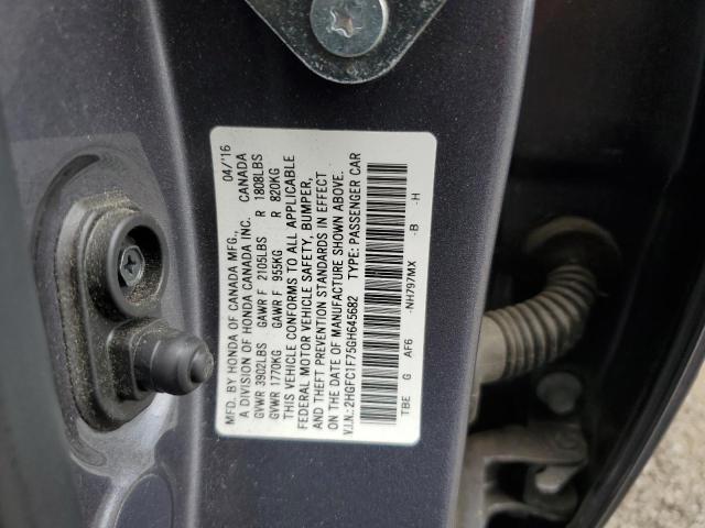 2HGFC1F75GH645682 Honda CIVIC EXL