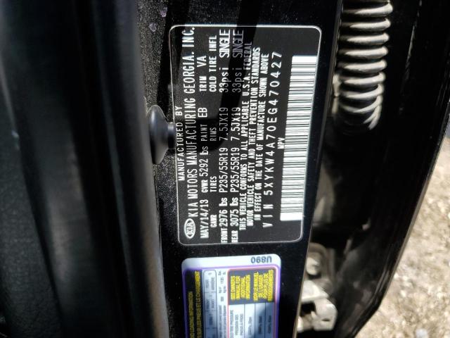 5XYKW4A70EG470427 KIA SORENTO SX