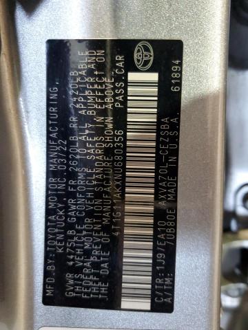 4T1G11AKXNU680356 Toyota CAMRY SE
