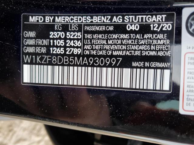 W1KZF8DB5MA930997 Mercedes-Benz E 350