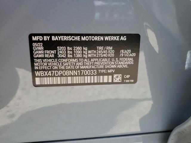 WBX47DP08NN170033 BMW X3 SDRIVE3