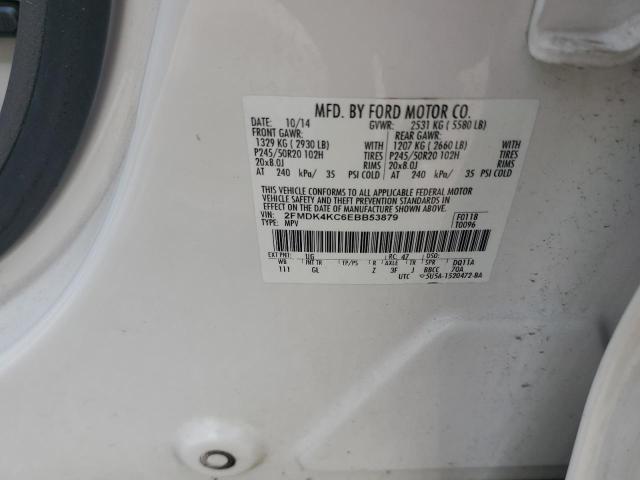2FMDK4KC6EBB53879 Ford EDGE LIMIT