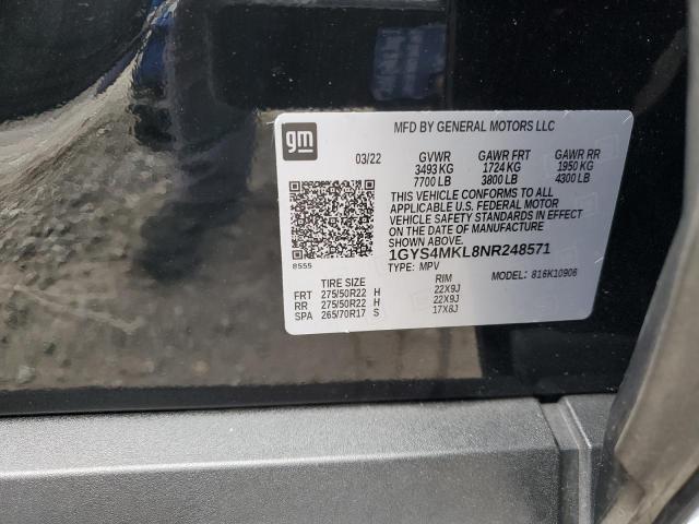 1GYS4MKL8NR248571 Cadillac ESCALADE E