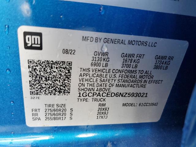 1GCPACED6NZ593021 Chevrolet Silverado