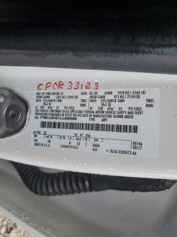 1FMCU0H61LUA99088 Ford ESCAPE SEL