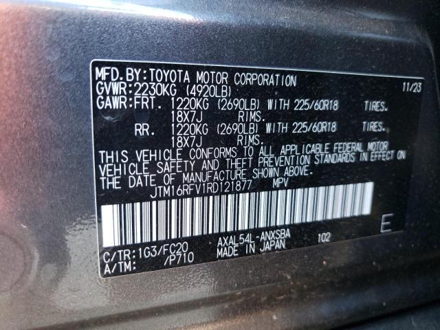 JTM16RFV1RD121877 Toyota RAV4 SE